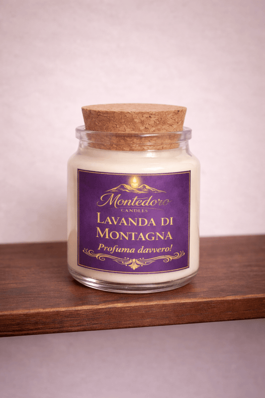 Candela Profumata Lavanda di Montagna - Montedoro Candles