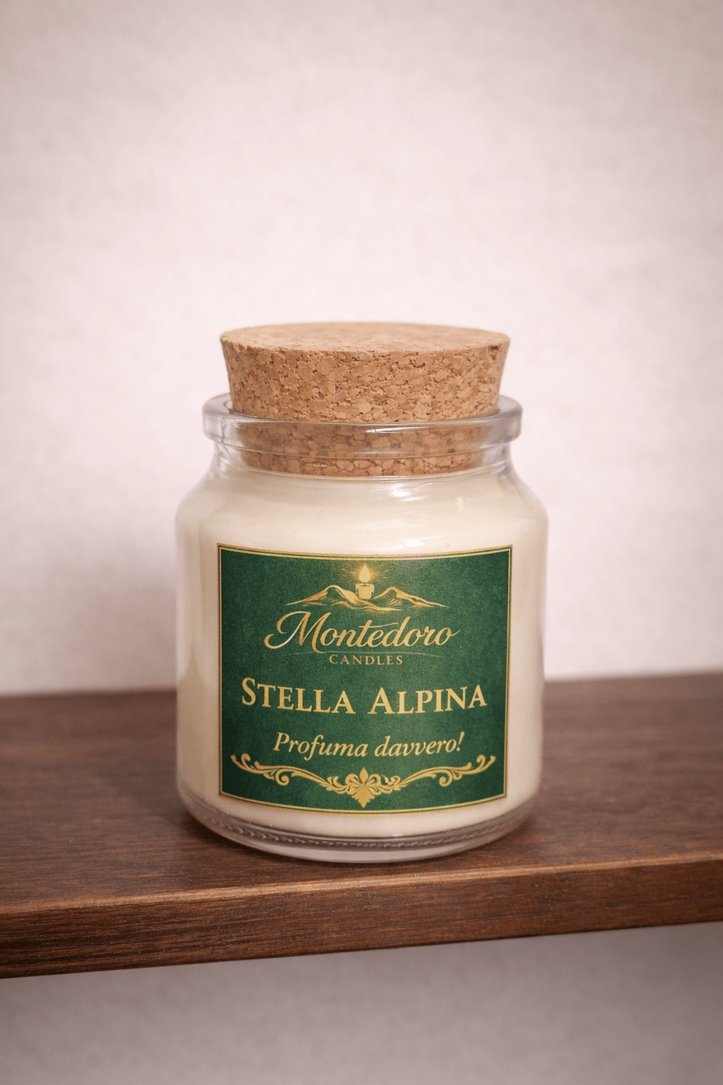 Candela Profumata Stella Alpina Artigianale